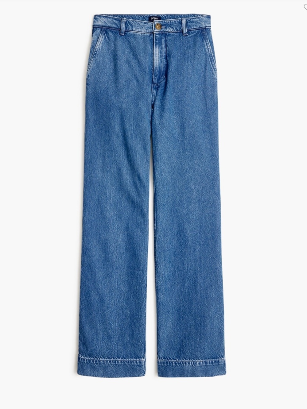 J. Crew Factory Drapey wide-leg trouser jean • size 32 • NWT • CG429